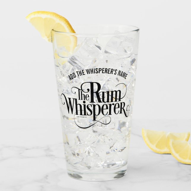 Der Rum Whisperer Glas (Vorderseite Ice)