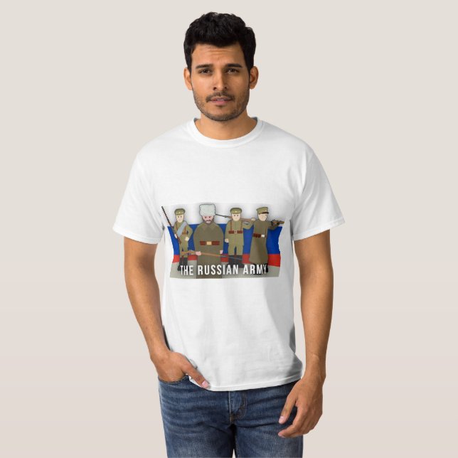 Der russische Armee-Partei-Erste Weltkrieg T-Shirt (Vorne ganz)