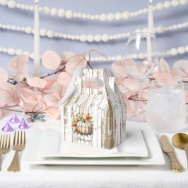 Der rustikale Herbst lässt wenig Pumpkin Baby Dusc Geschenkschachtel