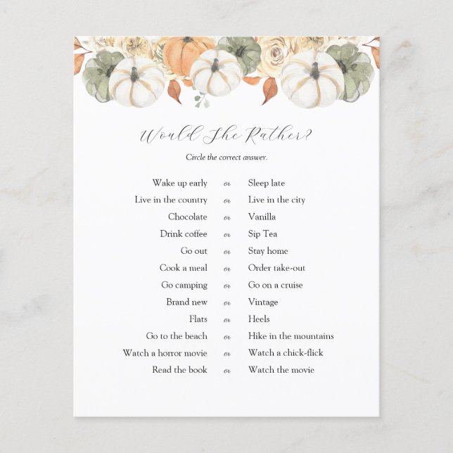 Der rustikale Herbst würde sie eher spielen (Vorderseite)