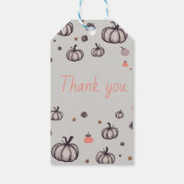 Der rustikale Kürbis Geschenkanhänger