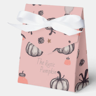 Der rustikale Kürbis (pink) Geschenkschachtel