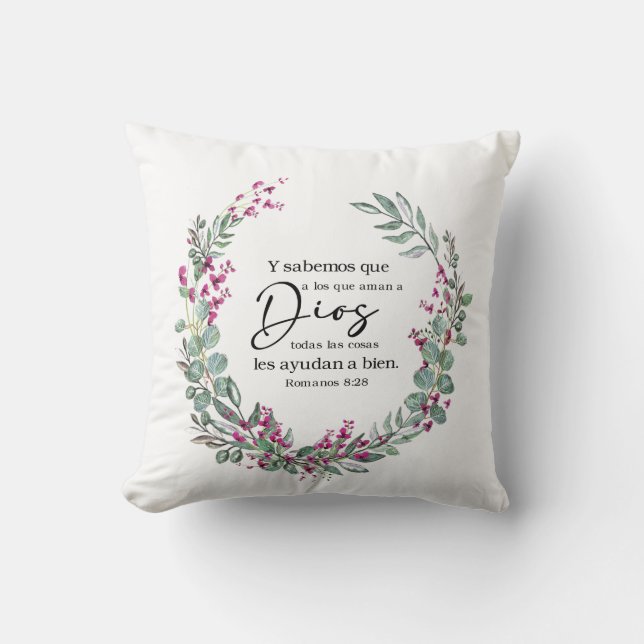 Der Sabemos, den Aman in Dios Throw Pillow Kissen (Vorderseite)