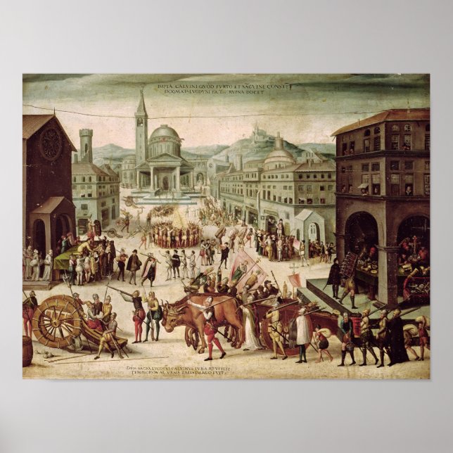 Der Sack des Lyons durch den Baron des Adrets Poster (Vorne)