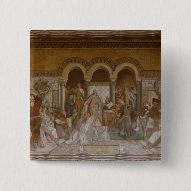 Der Saengerkrieg, c.1854-55 Button (Vorderseite)