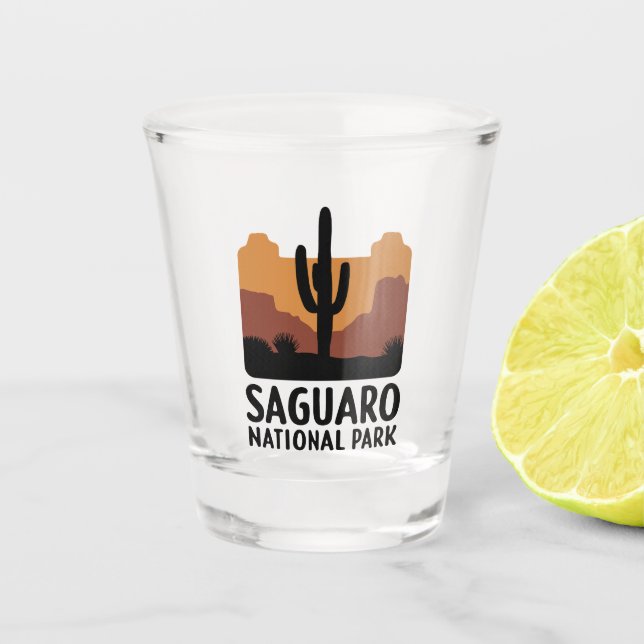 Der Saguaro Cactus Schnapsglas (Vorderseite)