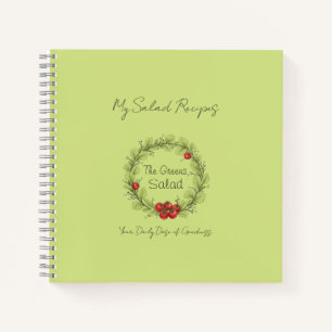 Der Salat der Grüntöne Notizbuch