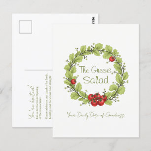 Der Salat der Grüntöne Postkarte