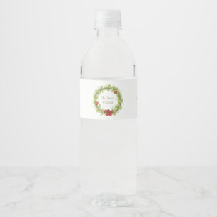Der Salat der Grüntöne Wasserflaschenetikett
