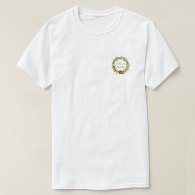 Der Salat der Grüntöne (weiß) T-Shirt (Design vorne)