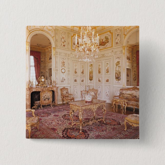 Der Salon Chinois, c.1740 Button (Vorderseite)