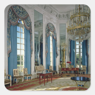 Der Salon des Glaces (Spiegelsaal) im Quadratischer Aufkleber