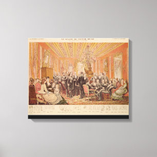 Der Salon von Victor Hugo Leinwanddruck