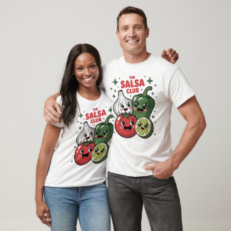 Der Salsa Club Funny Veggies T-Shirt
