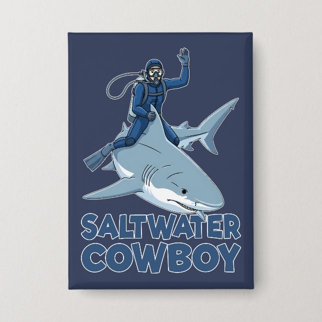 Der Salzwassercowboy Button (Vorderseite)