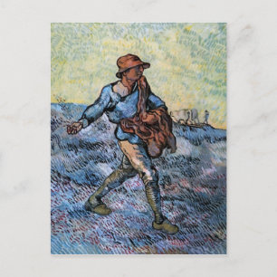 Der Sämann (nach Millet), Van Gogh Fine Art Postkarte