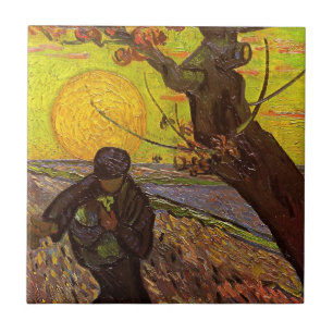 Der Sämann von Vincent van Gogh Fliese