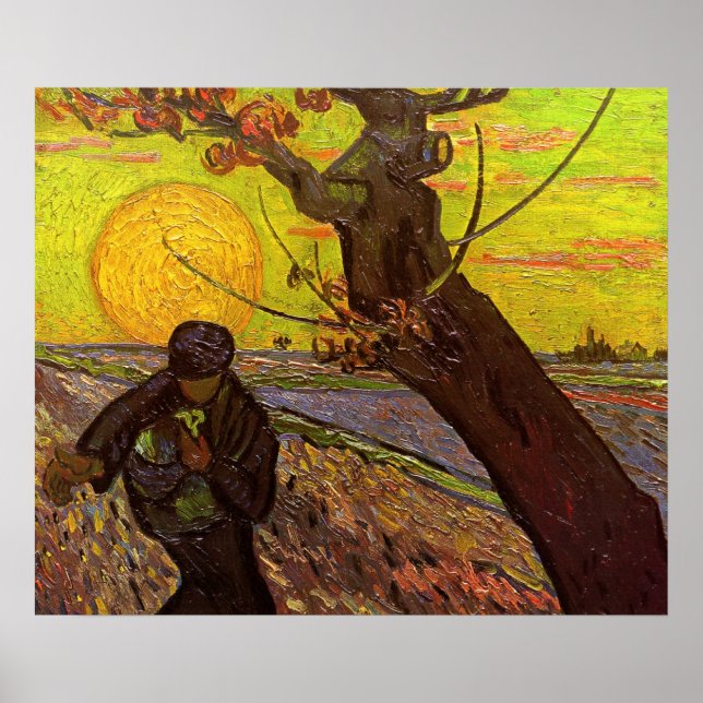 Der Sämann von Vincent van Gogh Poster (Vorne)