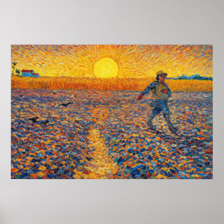 Der Sämann von Vincent van Gogh Poster