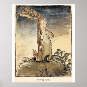 Der Samtkaninchen , Frühling Poster