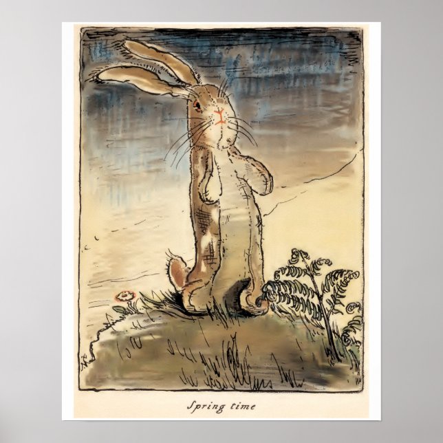 Der Samtkaninchen , Frühling Poster (Vorne)