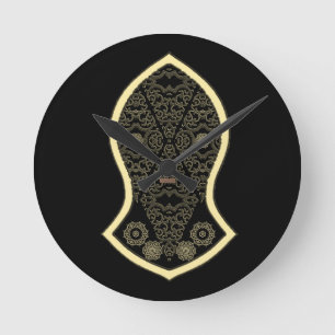 Der Sandal des Propheten (Golden) Runde Wanduhr