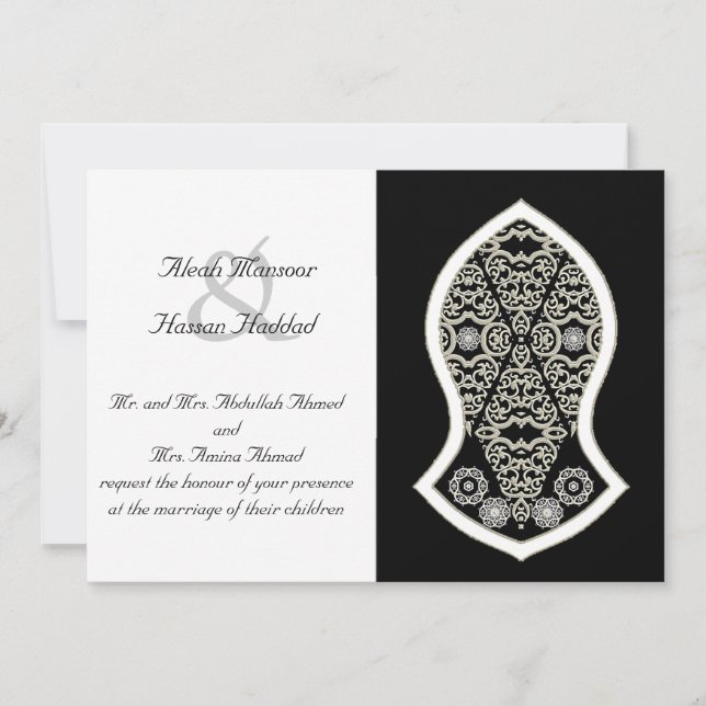 Der Sandal des Propheten (weiß) Einladung (Vorderseite)