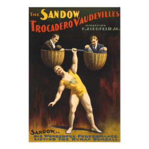 Der Sandow Eugen Sandow Vaudeville-Gewichtheber Fotodruck