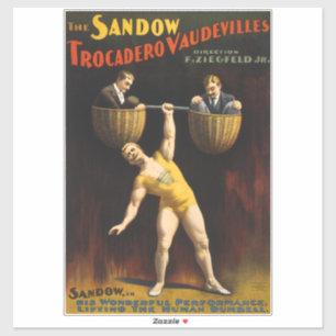 Der Sandow Eugen Sandow Vaudeville Kraftsportler Aufkleber