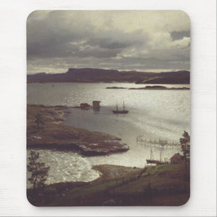 Der Sandvik Fiord von Hans Gude Mousepad