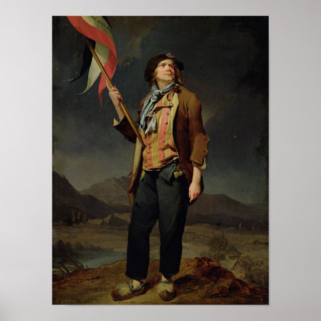 Der Sänger Chenard, als Sans-Culotte, 1792 Poster (Vorne)