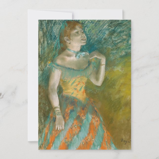 Der Sänger in Grün | Edgar Degas (Vorderseite)