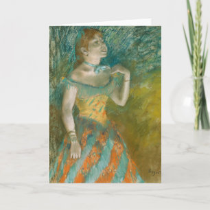 Der Sänger in Grün   Edgar Degas Karte