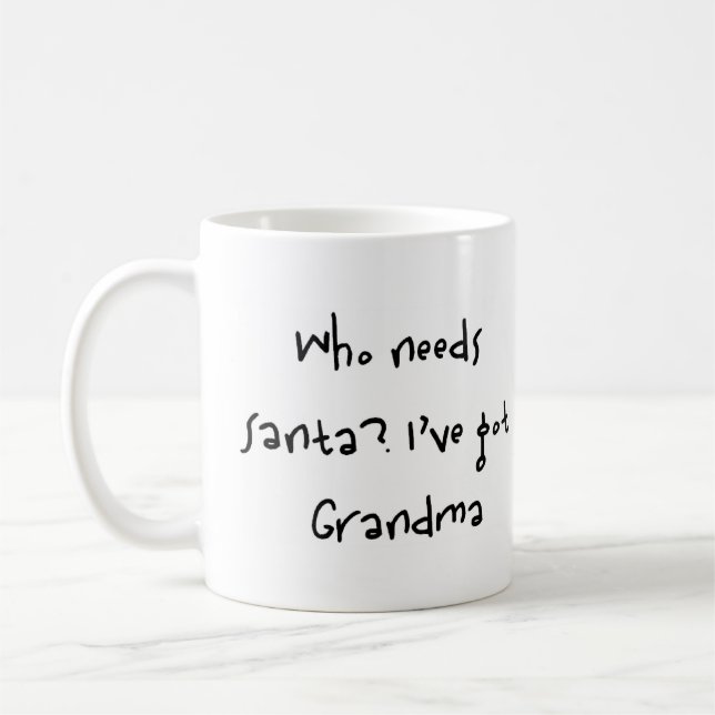 der Santa braucht Kaffeetasse (Links)