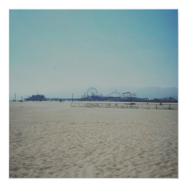 Der Santa Monica Pier  Poster (Vorderseite)