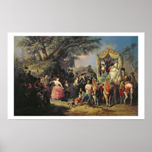 Der Santiponce angemessen (Öl auf Leinwand) Poster