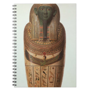 Der Sarkophag von Psamtik I (664-610 BC) spät pro Notizblock