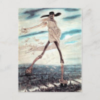 Der Satanic Satan sät Tares auf der Postkarte