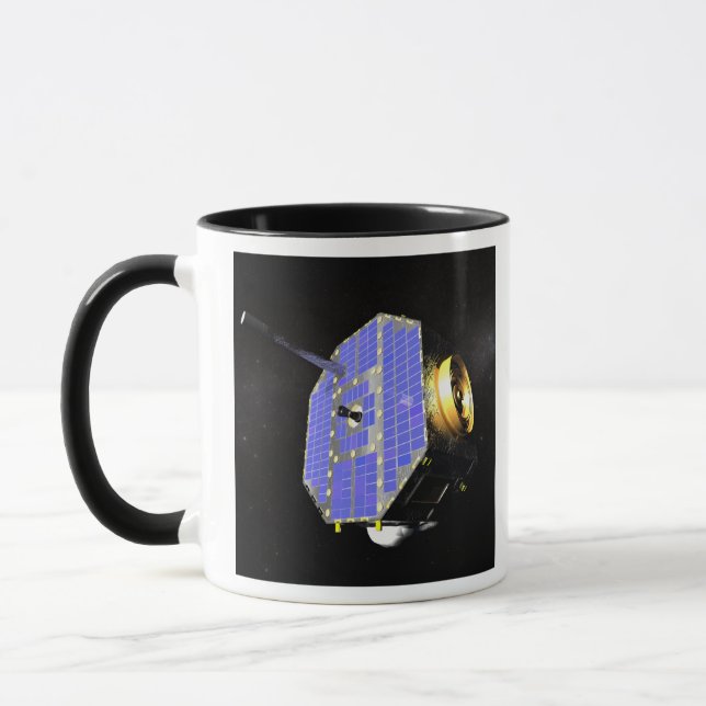 Der Satellit Interstellar Boundary Explorer Tasse (Links)