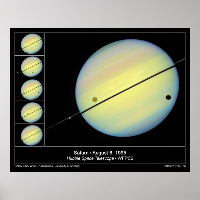 Der Saturn-Titan geht am Planeten vorbei Poster (Vorne)