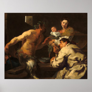 Der Satyr - Johann Liss Deutsches Fine Art Poster