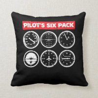 Der Satz-Flug-Instrument-Luftfahrt des Pilot sechs