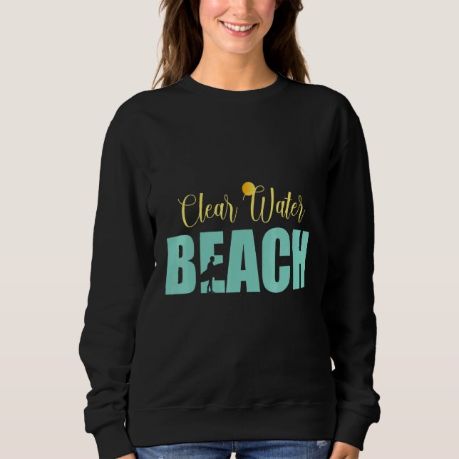 Der saubere Strand Sweatshirt (Vorderseite)
