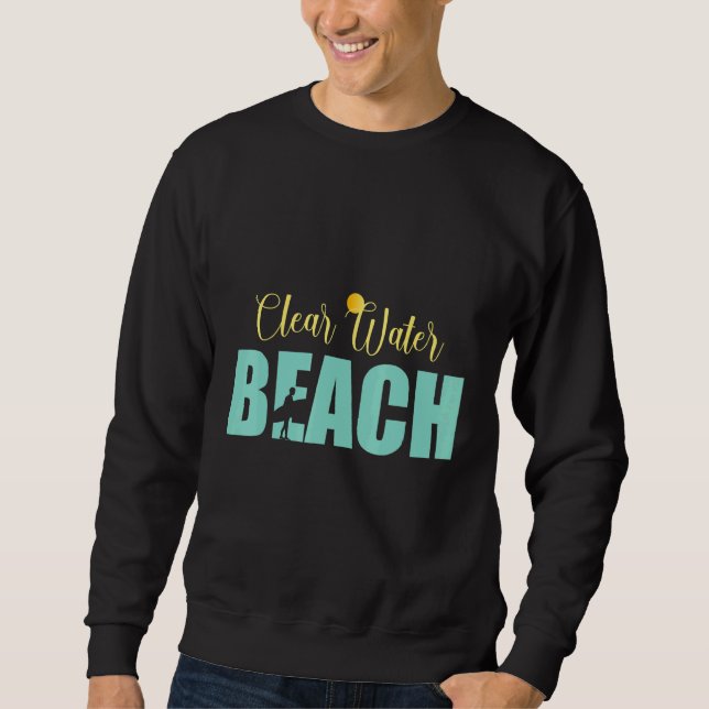 Der saubere Strand Sweatshirt (Vorderseite)