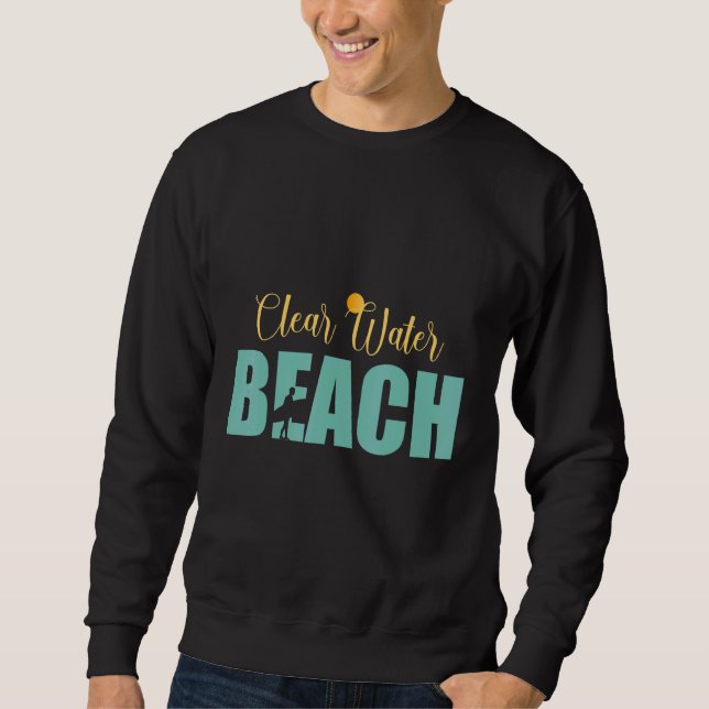 Der saubere Strand Sweatshirt (Vorderseite)