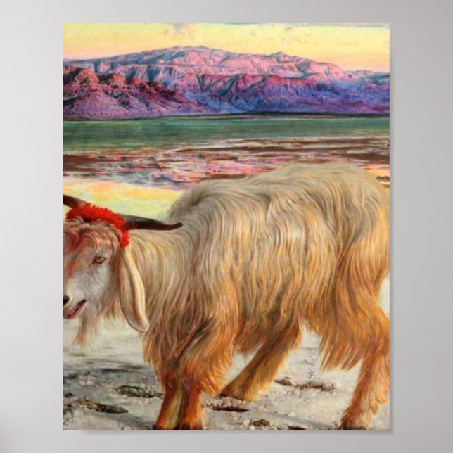 Der Scapegoat William Holman Hunt Poster (Vorne)