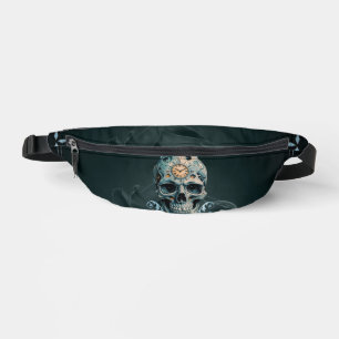 Der Schädel der Zeit: römische Zahlen Bauchtasche