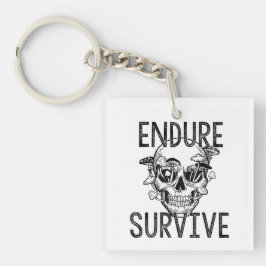 Der Schädel mit den Pilzen erlangen und überleben Schlüsselanhänger