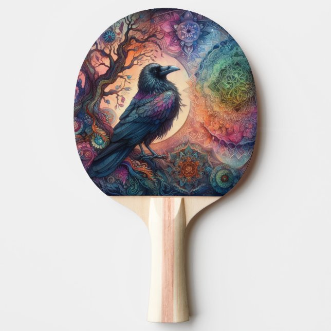 Der Schädelbaum des Lebens Mandala Pagan Tischtennis Schläger (Vorderseite)