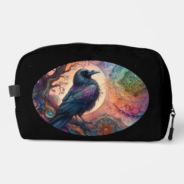 Der Schädelbaum des Lebens Mandala Pagan Waschbeutel (Vorderseite)